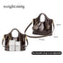 GELANNI – Messenger Bag for Women & Girls, Premium PU Handbag, Comes with Detachable Strap and Wallet, An Ideal Gift for Female – Dark Brown (3 in one)